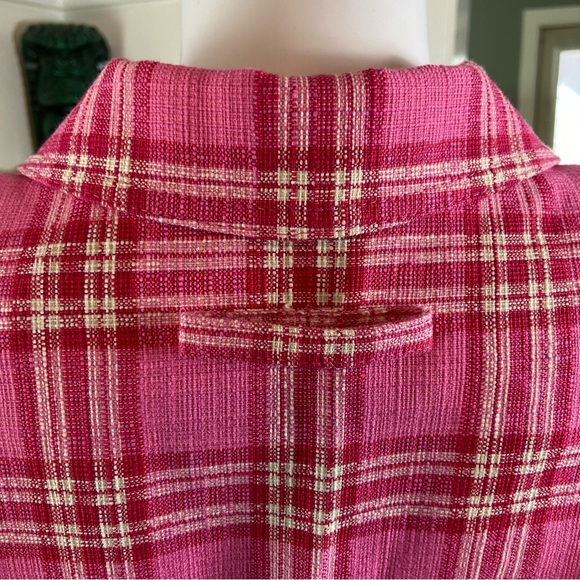 Smythe Duchess Tonal Pink Plaid Blazer Jacket XSmall XS 0 Suit - Picture 12 of 12